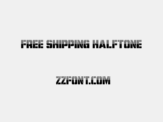 Free Shipping Halftone