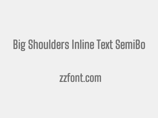 Big Shoulders Inline Text SemiBold