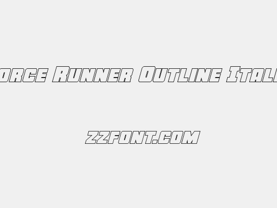 Force Runner Outline Italic