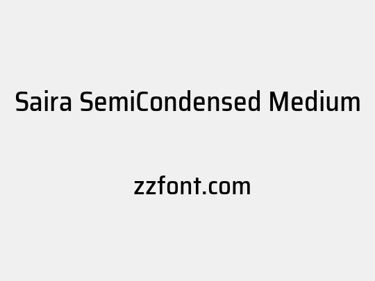 Saira SemiCondensed Medium