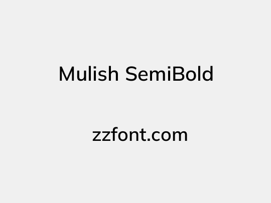 Mulish SemiBold