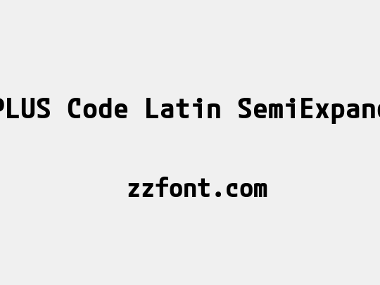 M PLUS Code Latin SemiExpanded