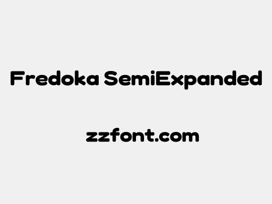 Fredoka SemiExpanded