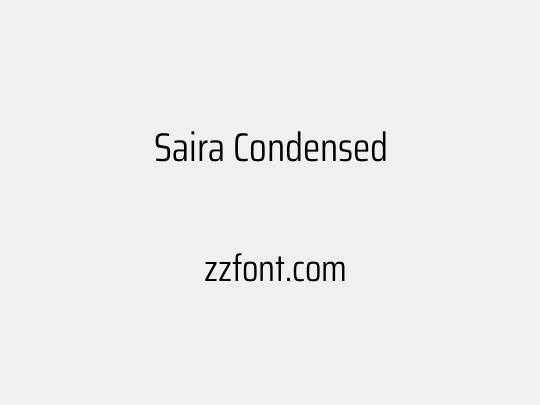 Saira Condensed