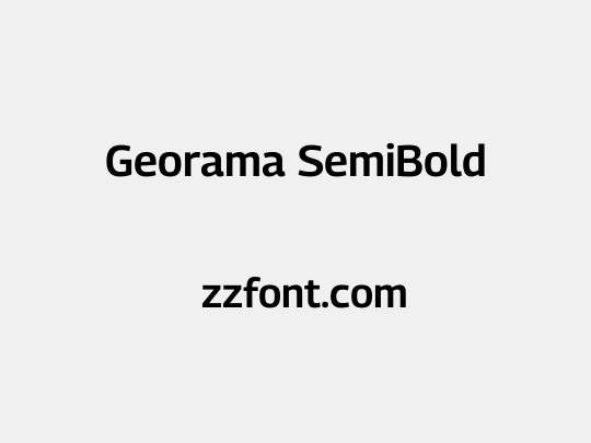 Georama SemiBold