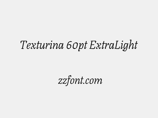 Texturina 60pt ExtraLight