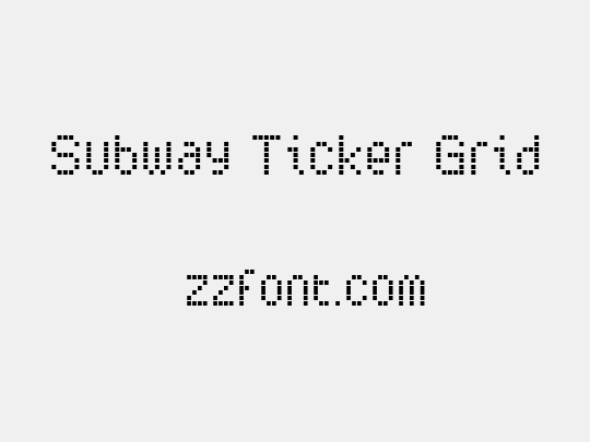 Subway Ticker Grid