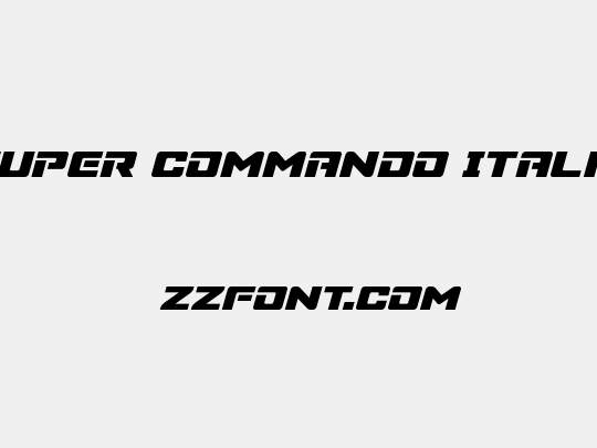 Super Commando Italic