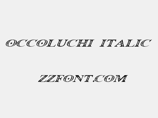 Occoluchi Italic