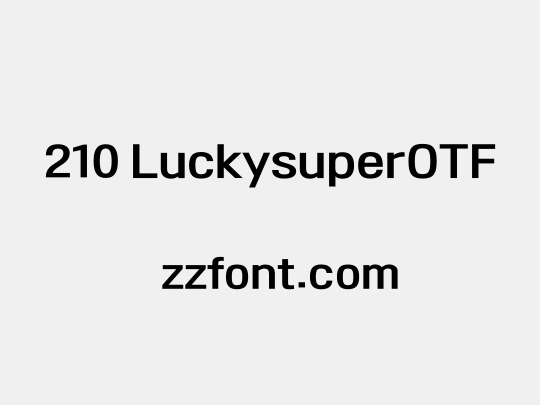 210 LuckysuperOTF