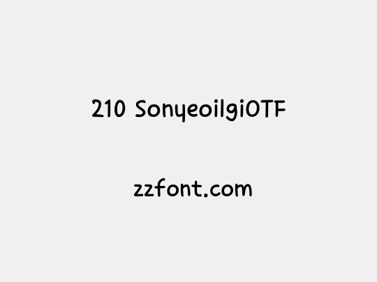 210 SonyeoilgiOTF