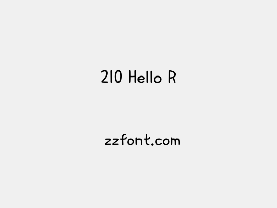 210 Hello R