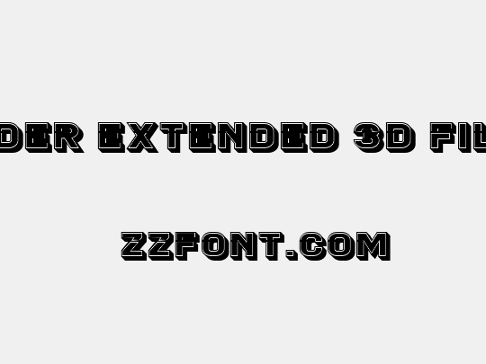 Blader Extended 3D Filled