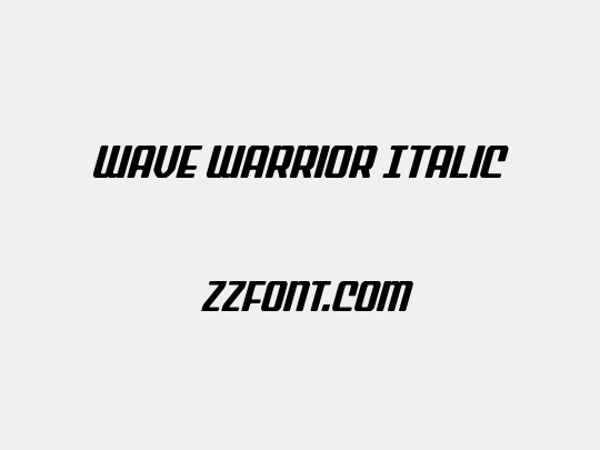 Wave Warrior Italic