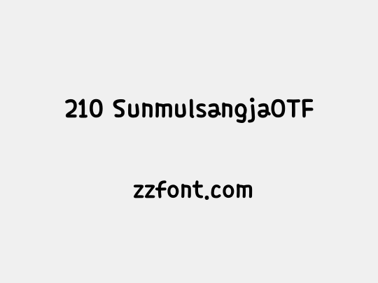 210 SunmulsangjaOTF