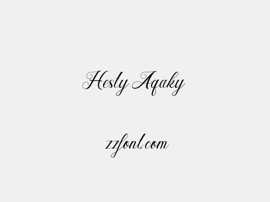 Hesty Aqaky