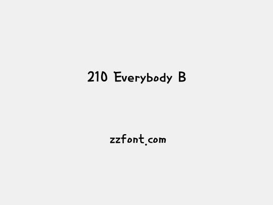 210 Everybody B