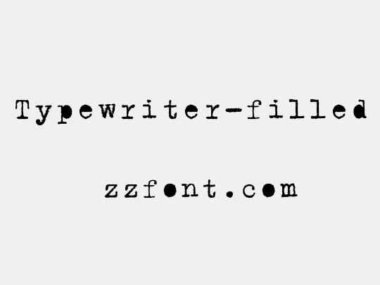 Typewriter-filled