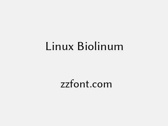 Linux Biolinum