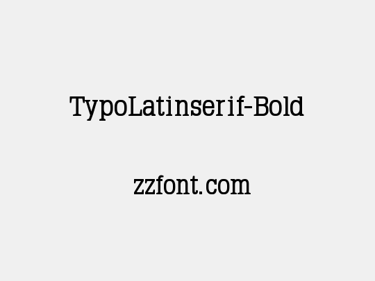 TypoLatinserif-Bold