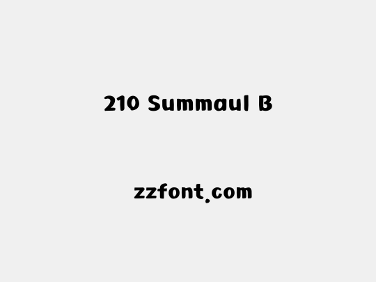 210 Summaul B