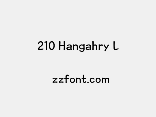 210 Hangahry L