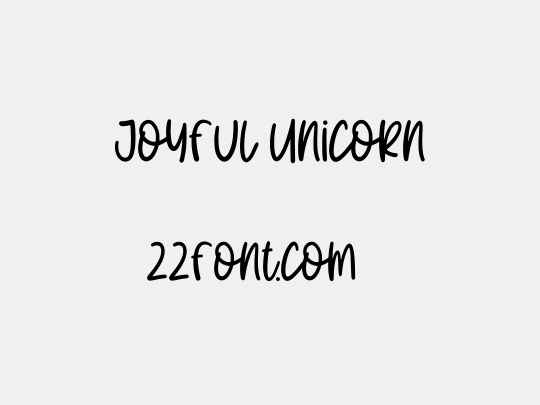 Joyful Unicorn