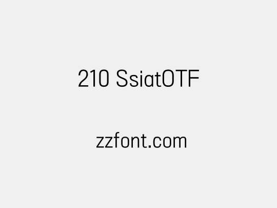 210 SsiatOTF