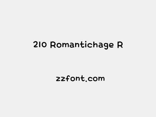 210 Romantichage R