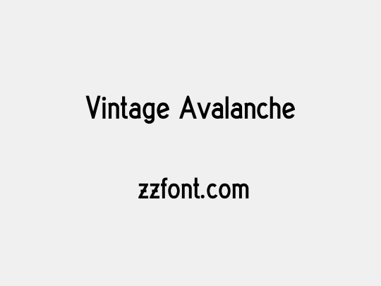 Vintage Avalanche