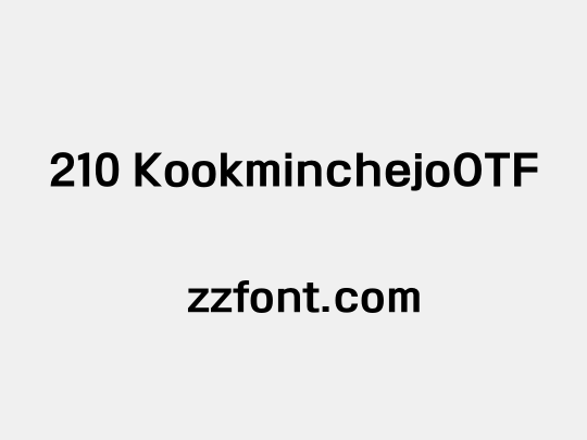 210 KookminchejoOTF