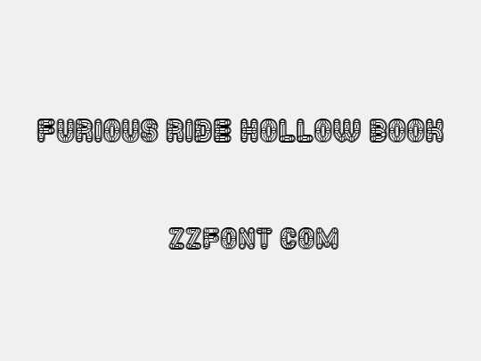 Furious Ride Hollow Book