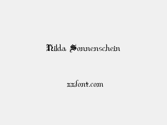 Hilda Sonnenschein