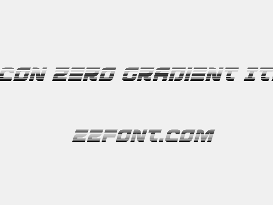 Defcon Zero Gradient Italic