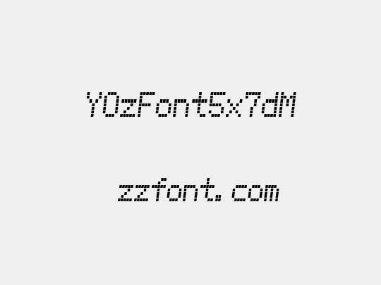 YOzFont5x7dM