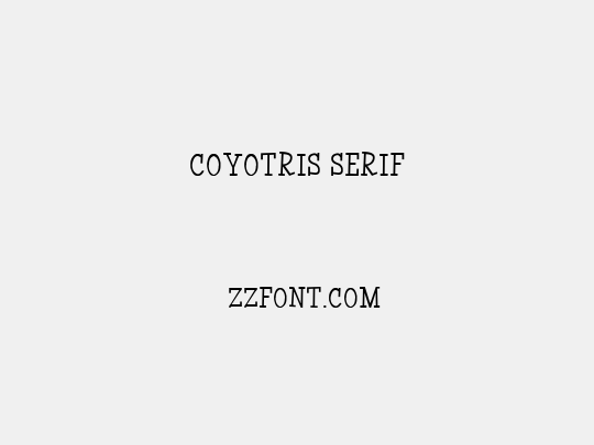 Coyotris Serif