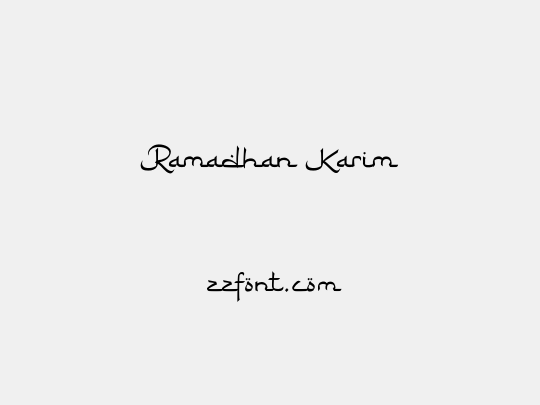 Ramadhan Karim