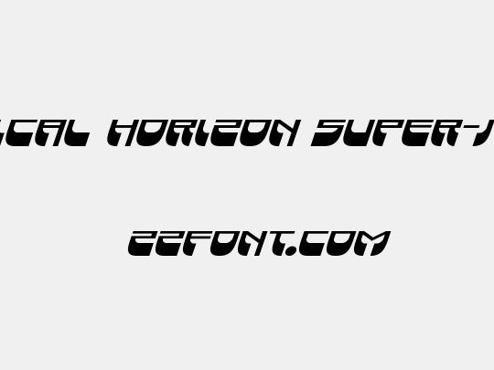 Vertical Horizon Super-Italic