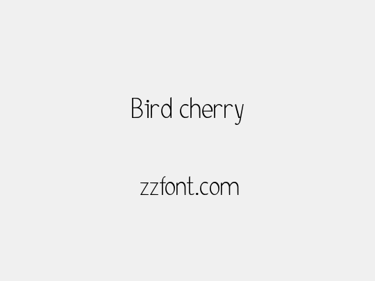 Bird cherry