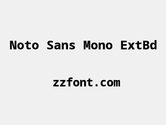 Noto Sans Mono ExtBd