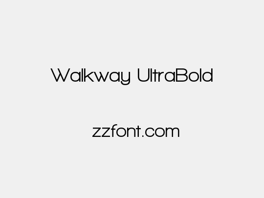 Walkway UltraBold