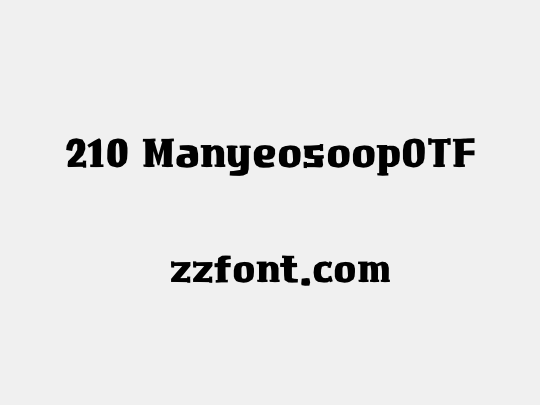 210 ManyeosoopOTF