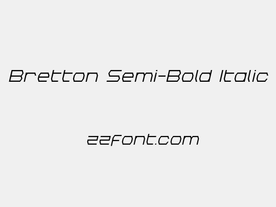 Bretton Semi-Bold Italic