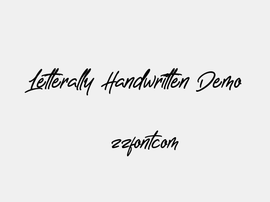 Letterally Handwritten Demo