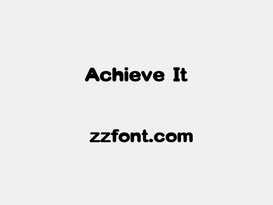 Achieve It