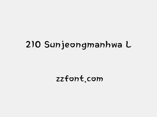 210 Sunjeongmanhwa L