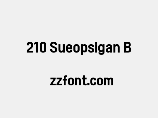 210 Sueopsigan B