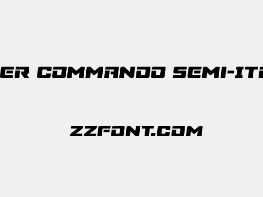 Super Commando Semi-Italic