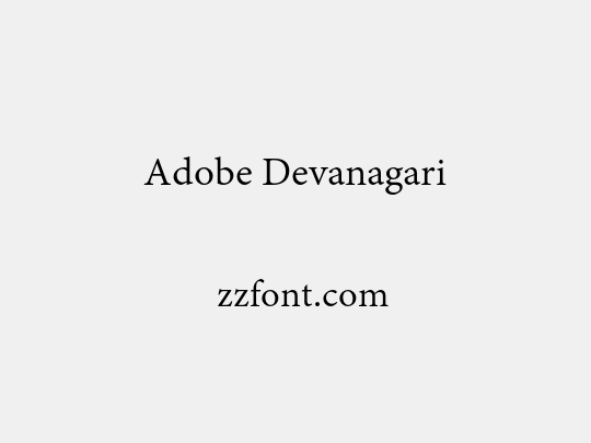 Adobe Devanagari