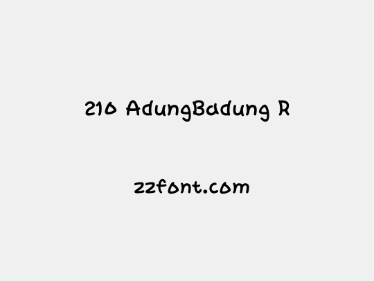 210 AdungBadung R